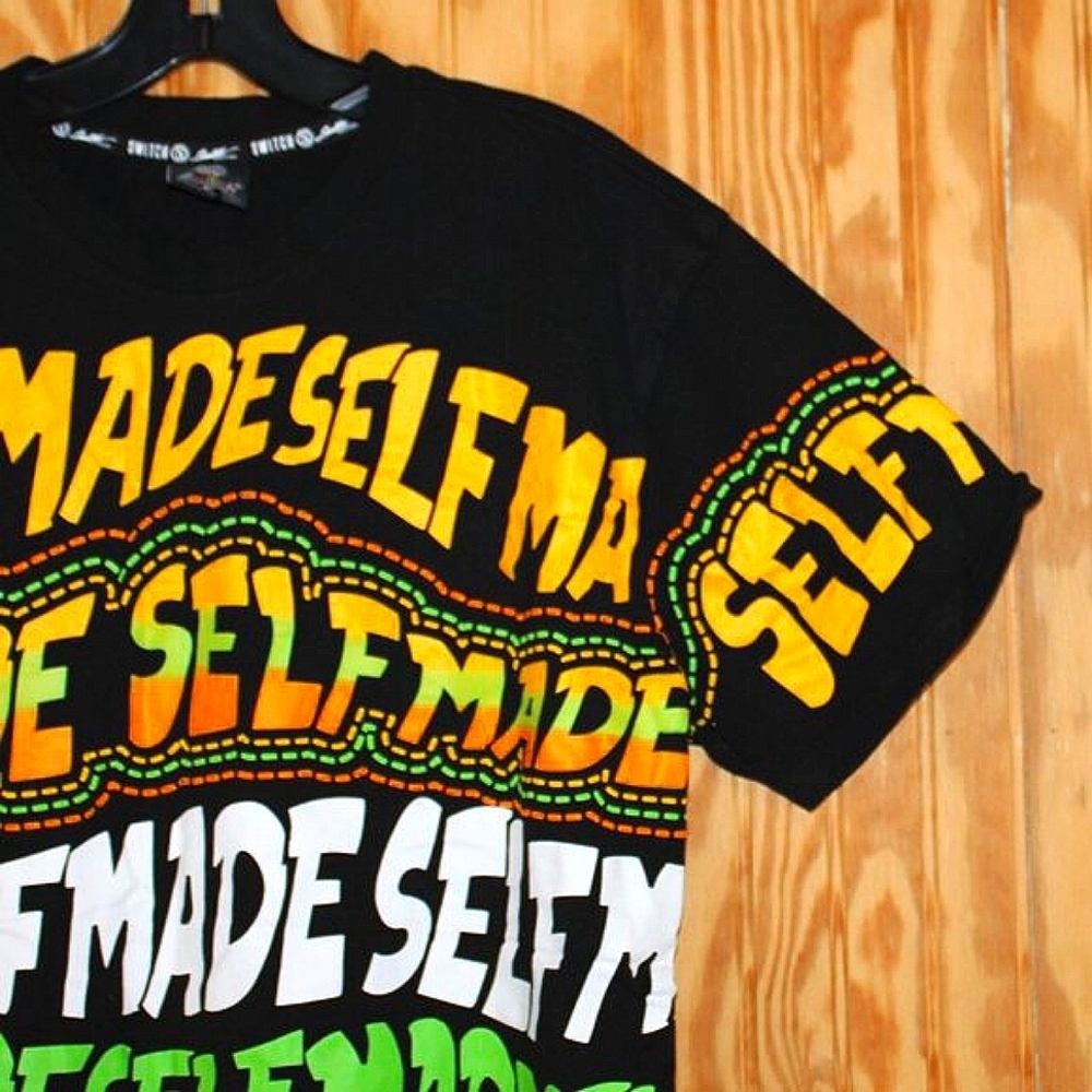 Switch Remarkable "SELF MADE" Graphic Tee – Size XL – Bold Streetwear Style $ 🔥
